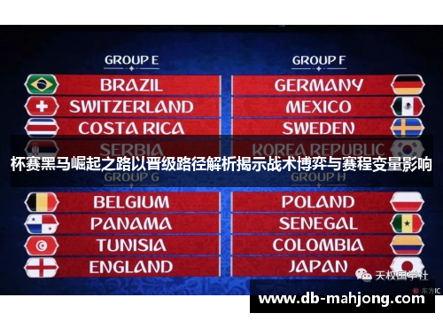 杯赛黑马崛起之路以晋级路径解析揭示战术博弈与赛程变量影响